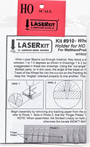 HO Scale American Model Builders 910 Wheel Paint Mask for PROTO 2000 33" Wheels