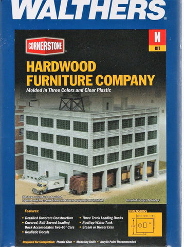 N Scale Walthers Cornerstone 933-3232 Hardwood Furniture Company Building Kit
