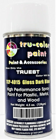 Tru-Color TCP-4015 Gloss Dark Blue Aerosol Spray Paint 4.5 oz 135mL Can