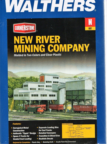 N Scale Walthers Cornerstone 933-3221 New River Mining Company Building Kit