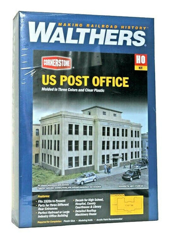 HO Scale Walthers Cornerstone 933-3782 United States Post Office Building Kit