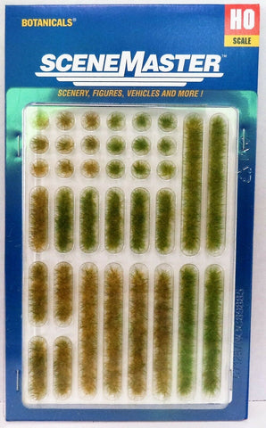 HO Scale Walthers SceneMaster 949-1103 Summer Grass Tufts & Strips