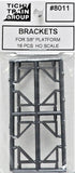 HO Scale Tichy Train Group 8011 Angle Iron Triangle Brackets for 3/8" Platforms pkg (16)