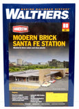 HO Scale Walthers Cornerstone 933-4064 Modern Brick ATSF Santa Fe Station Kit