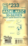 HO Scale Kadee #233 30-Series Gearboxes & Lids (10) pr