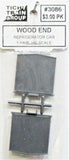 HO Scale Tichy Train Group 3086 Wood Reefer Ends 8'8" Wide 8'4" Tall Car Side