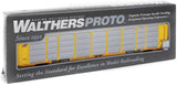 HO Scale Walthers Proto 920-101419 Chicago & North Western 89' Thrall Tri-Level Auto Rack ETTX 701623 Flat