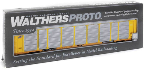 HO Scale Walthers Proto 920-101419 Chicago & North Western 89' Thrall Tri-Level Auto Rack ETTX 701623 Flat