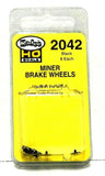 HO Scale Kadee #2042 Black Miner Brake Wheel Freight Car Detail Parts