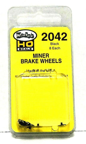 HO Scale Kadee #2042 Black Miner Brake Wheel Freight Car Detail Parts