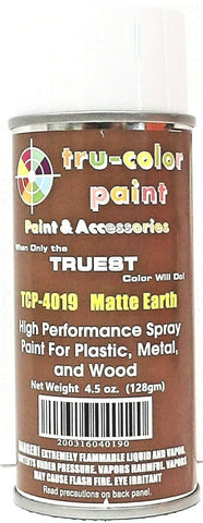 Tru-Color TCP-4019 Matte Earth Aerosol Spray Paint 4.5 oz 135mL Can