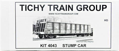 HO Scale Tichy Train Group 4043 Undecorated Stump Car Kit