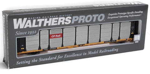 HO Scale Walthers Proto 920-101329 Canadian Pacific 89' Thrall Bi-Level Auto Rack TTGX 974244 Flat
