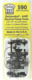HO Scale Kadee #590 Bettendorf Caboose Trucks w/AAR Electrical Pickup 33" Smooth Back Wheels