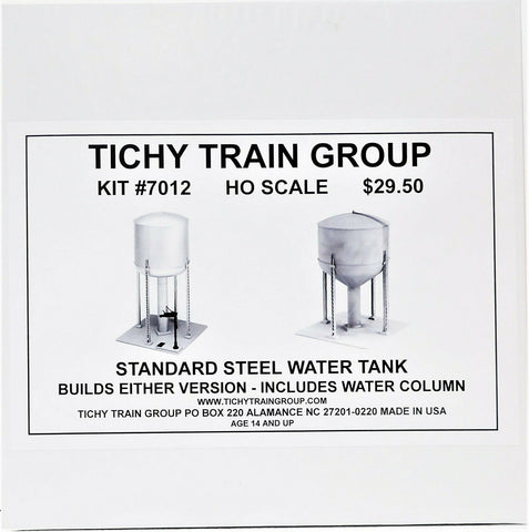 HO Scale Tichy Train Group 7012 100,000-/125,000-Gallon Steel Water Tank Kit