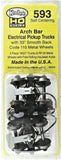 HO Scale Kadee #593 Arch Bar Caboose Trucks w/AAR Electrical Pickup 33" Smooth Back Wheels