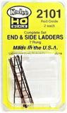 HO Scale Kadee #2101 Red Oxide Ladders for Ends & Sides Freight Car Detail Parts