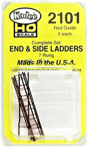 HO Scale Kadee #2101 Red Oxide Ladders for Ends & Sides Freight Car Detail Parts