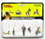 O Scale Woodland Scenics A2751 Scenic Accents Gone Fishing (5) pcs