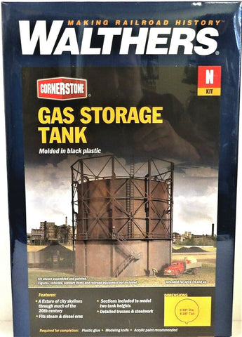 N Scale Walthers Cornerstone 933-3819 Gas Storage Tank Kit