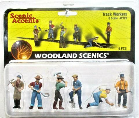 O Scale Woodland Scenics A2723 Scenic Accents Railroad Track Workers (8) pcs