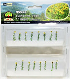 HO Scale JTT Miniature Tree 95523 Sunflowers 1" Tall pkg (16)