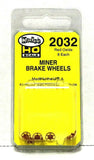 HO Scale Kadee #2032 Red Oxide Miner Brake Wheel Freight Car Detail Parts