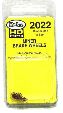 HO Scale Kadee #2022 Boxcar Red Miner Brake Wheel Freight Car Detail Parts
