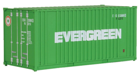 HO Scale Walthers SceneMaster 949-8002 Evergreen 20' Corrugated Container