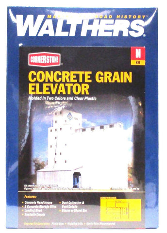 N Scale Walthers Cornerstone 933-3225 ADM Grain Elevator Building Kit
