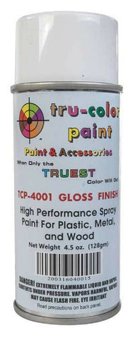 Tru-Color TCP-4001 Gloss Finish Aerosol Spray Paint 4.5oz 135mL Can