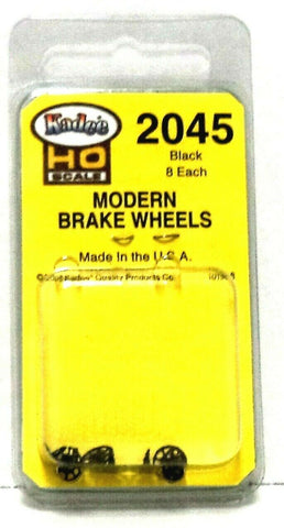HO Scale Kadee #2045 Black Modern Brake Wheel Freight Car Detail Parts