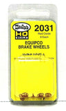 HO Scale Kadee #2031 Red Oxide Equipco Brake Wheel Freight Car Detail Parts (8)pcs