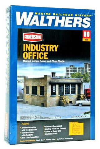 HO Scale Walthers Cornerstone 933-4020 Industry Office Building Kit