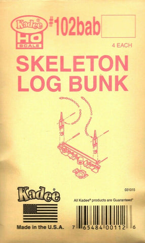HO Scale Kadee #102-bab Log Bunk Skeleton Kit