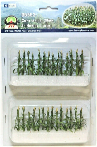 O Scale JTT Miniature Tree 95553 Summer Green Corn Stalks 2" Tall (28) pcs