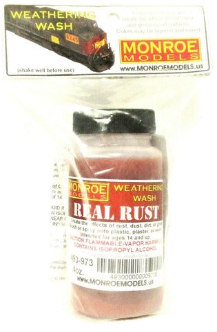 Monroe Models 973 Real Rust Weathering Wash 4oz Bottle