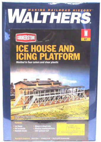 N Scale Walthers Cornerstone 933-3245 Ice House & Icing Platform Building Kit