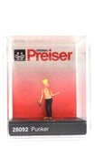 HO Scale Preiser Kg 28092 Punk Rocker w/Mohawk Hair Cut Figure