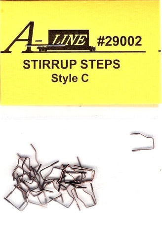 HO Scale A Line Product 29002 Style C Formed Wire Stirrups Steps pkg (25)
