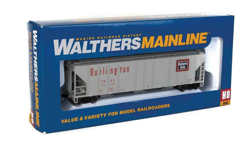 Walthers MainLine 910-7463 Burlington Route 54' PS 3-Bay Covered Hopper