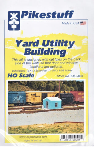 HO Scale Pikestuff 541-0005 Yard Utility Building Kit