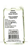 HO Scale Kadee #2043 Black Universal Brake Wheel Freight Car Detail Parts