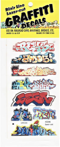 HO Scale Blair Line 2246 Graffiti Decals Mega Set #3 (8) pcs