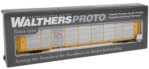 HO Scale Walthers Proto 920-101353 Canadian National TTGX 702375 89' Thrall Bi-Level Auto Rack