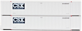 N Scale Jacksonville Terminal 535009 CSX Reverse Logo 53' Corrugated Container
