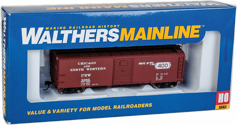Walthers MainLine 910-40804 Chicago North Western 3385 40' Rebuilt Steel Boxcar