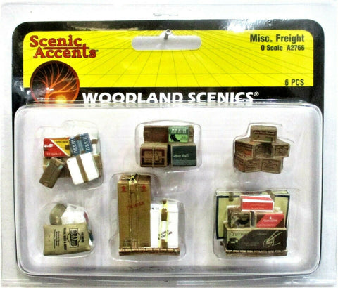 O Scale Woodland Scenics A2766 Scenic Accents Miscellaneous Freight (6) pcs