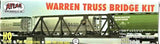 HO Scale Atlas 883 Code 100 9" 65' Warren Truss Bridge Kit