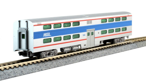 N Scale Kato 156-0970 Chicago Metra 7836 Pullman Bi-Level Commuter Coach